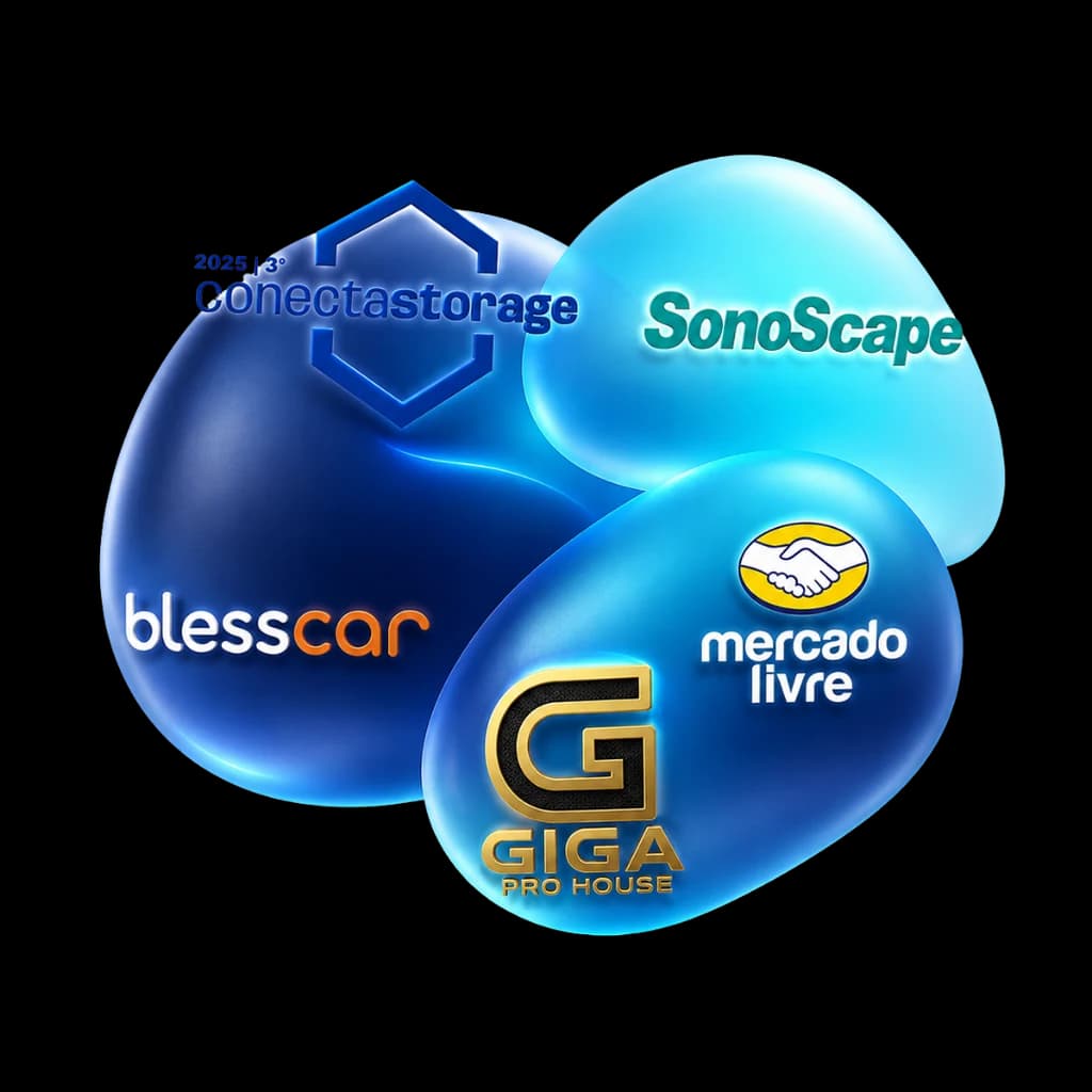 Marcas que ja trabalharam com a Sync: conectastorage, SonoScape, blesscar, Mercado Livre e Giga Pro House